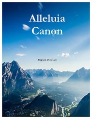 Alleluia Canon SATB choral sheet music cover Thumbnail